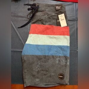 O'Neill Multicolor Striped Men Swim Trunks